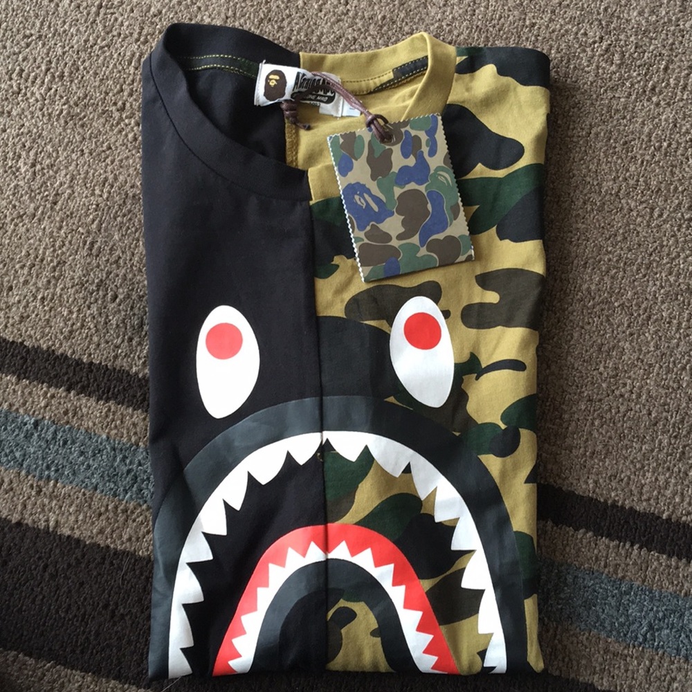 Black and camel Ape t-shirt - Picture 8 of 8